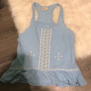 Blue Hollister tank top/ swimsuit cover-up